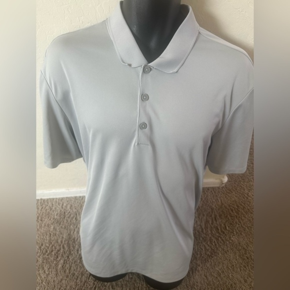 Men’s used size XL Adidas golf grey polo shirt - Picture 1 of 3